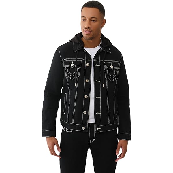 True Religion Men's Jimmy Big T Jacket, Optic White, S : Amazon.co